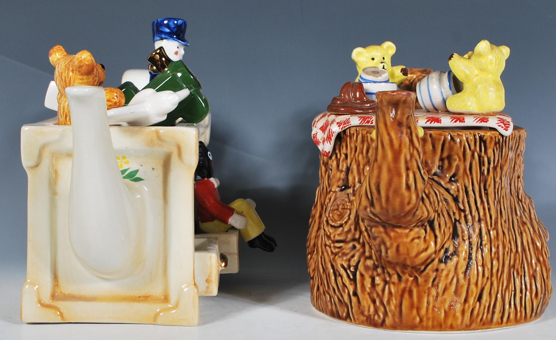 A pair of Cardew collectors novelty teapots to include a ' Toy Box ' teapot modelled with various - Image 2 of 6