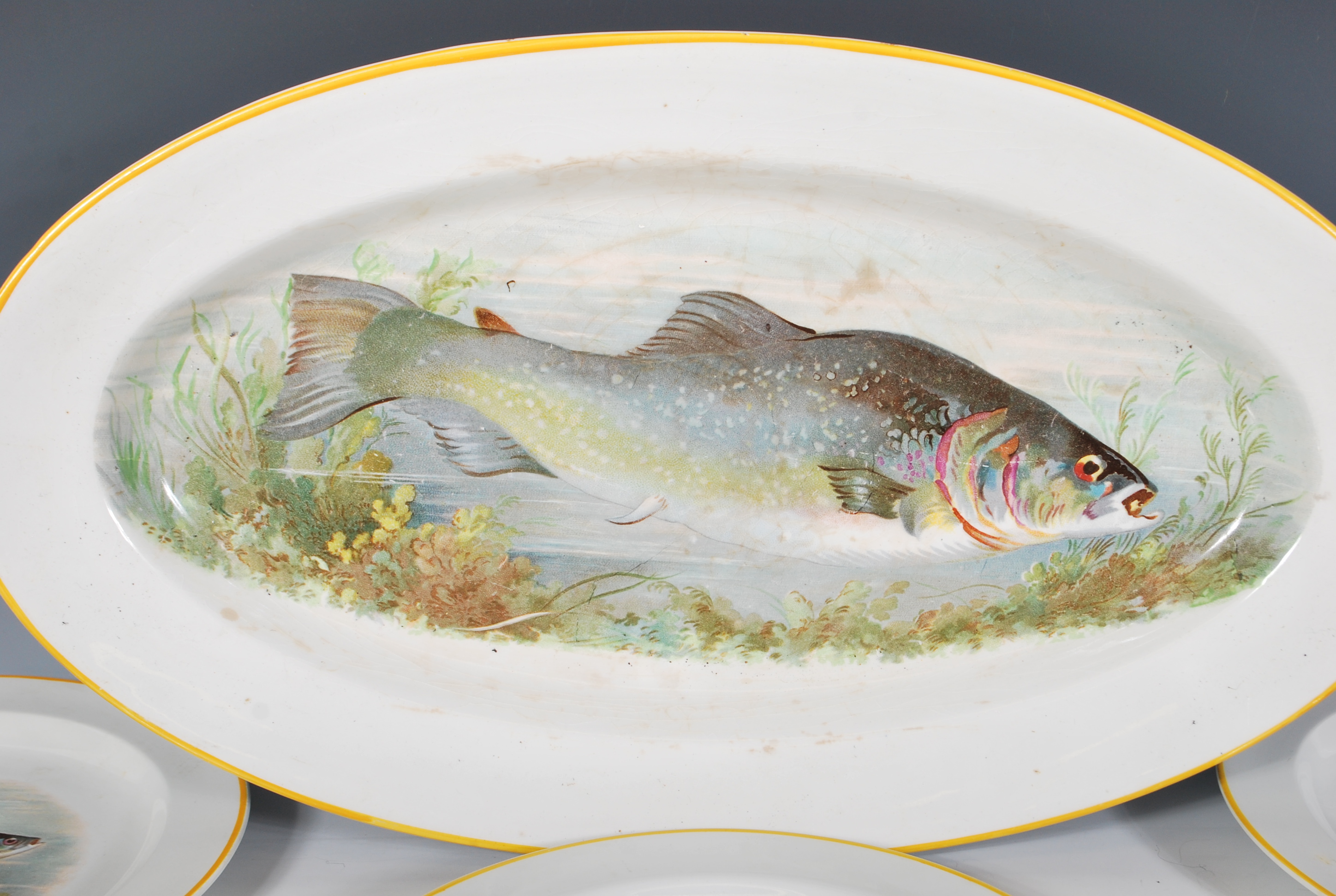 A vintage early 20th Century part dinner service by Lawleys having transfer printed decoration - Image 2 of 9