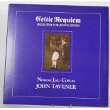 Vinyl long play LP record album by John Tavener – Celtic Requiem – Original Apple Records 1st U.K.