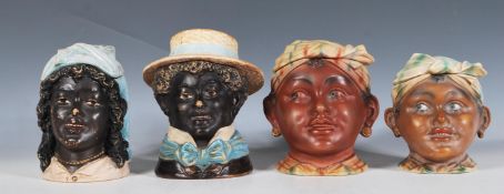 A collection of four Austrian / German novelty ceramic tobacco jars to include an example by Bernard