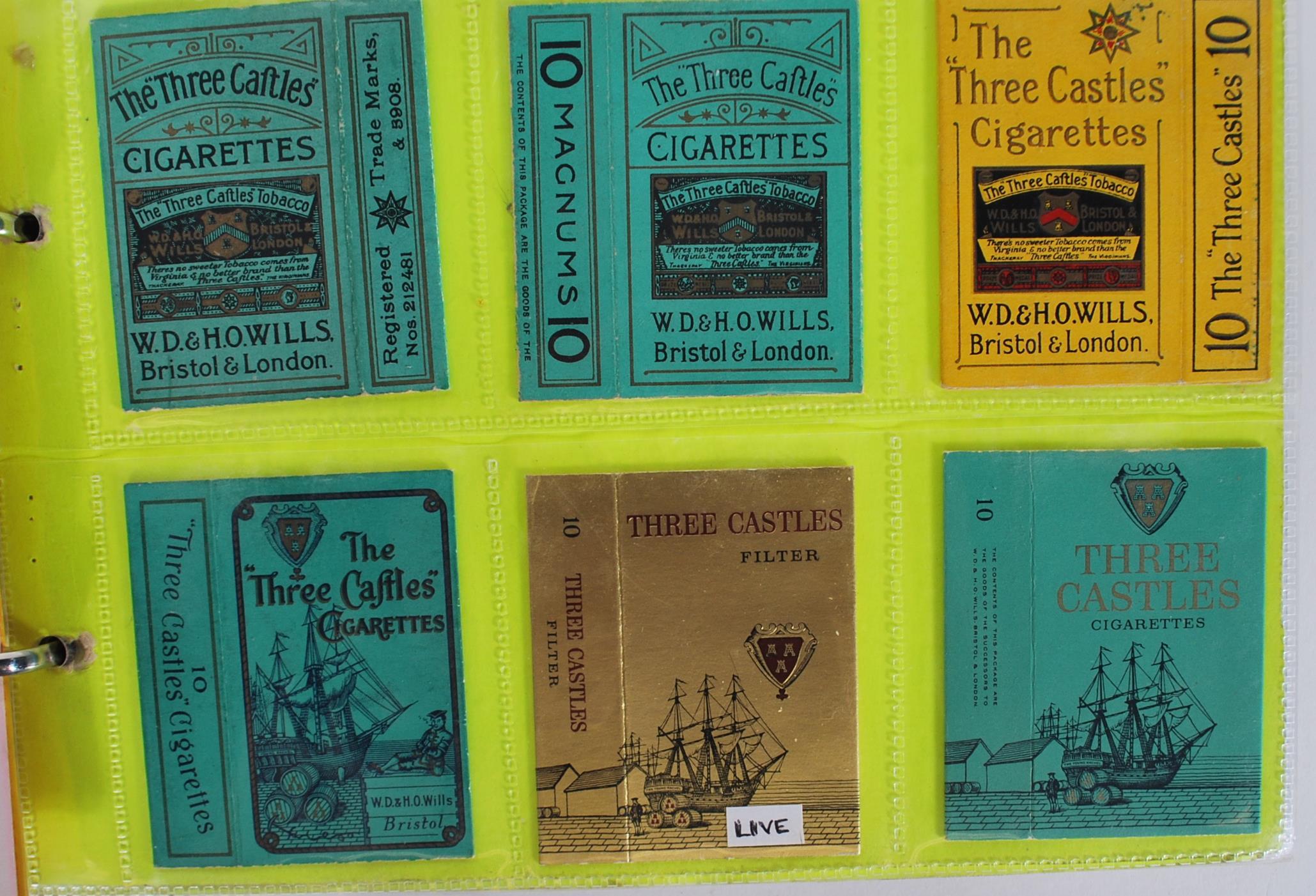 A collection of vintage 20th Century Cigarette packets within plastic sleeves containing many - Image 12 of 13