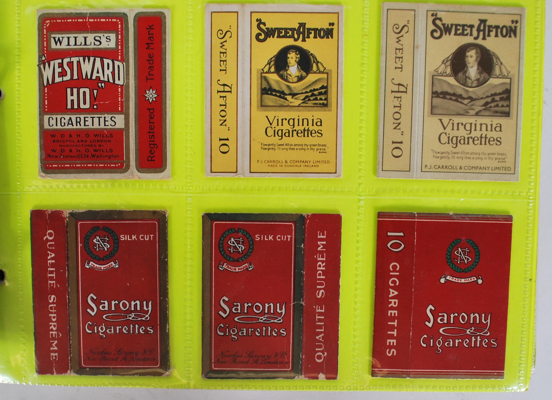 A collection of vintage 20th Century Cigarette packets within plastic sleeves containing many - Image 10 of 13