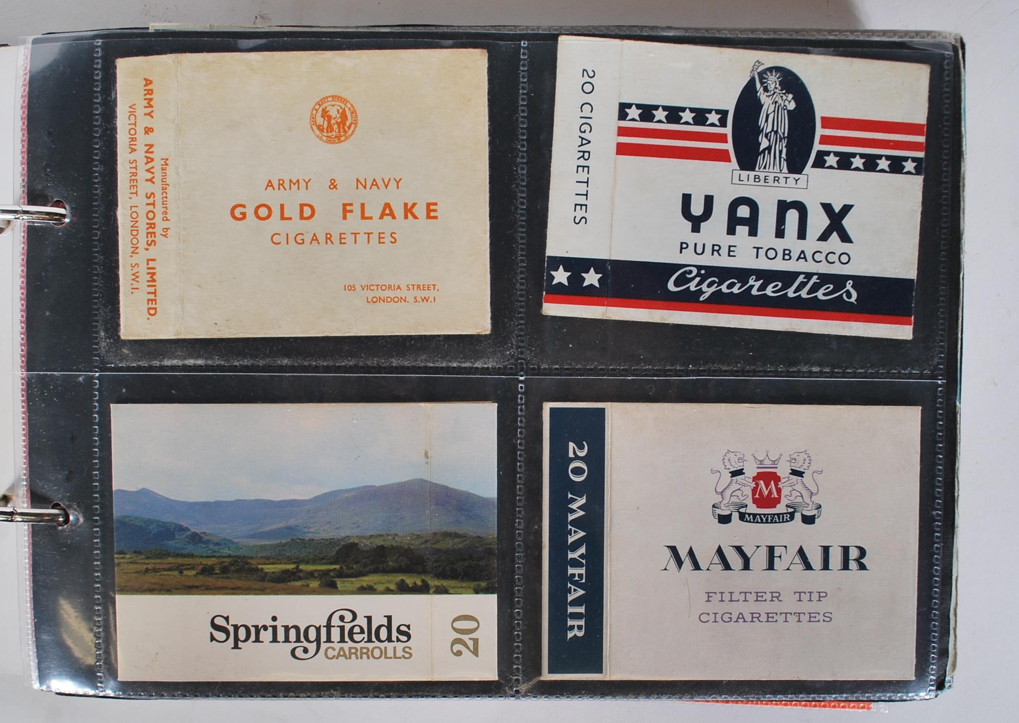 A collection of vintage 20th Century Cigarette packets within plastic sleeves containing many - Image 8 of 13