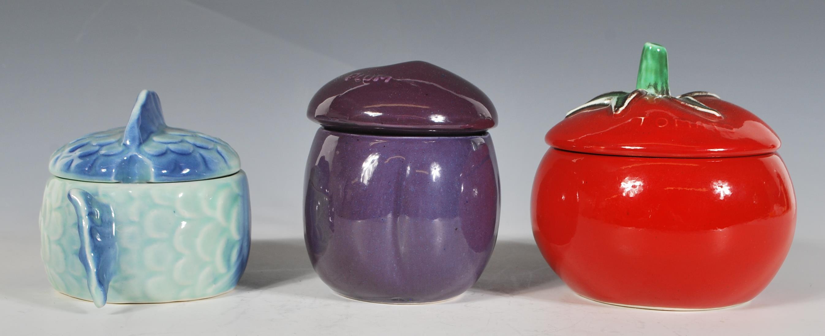 A group of three retro 20th Century SylvaC character face pots to include Tartare Sauce model - Image 3 of 9