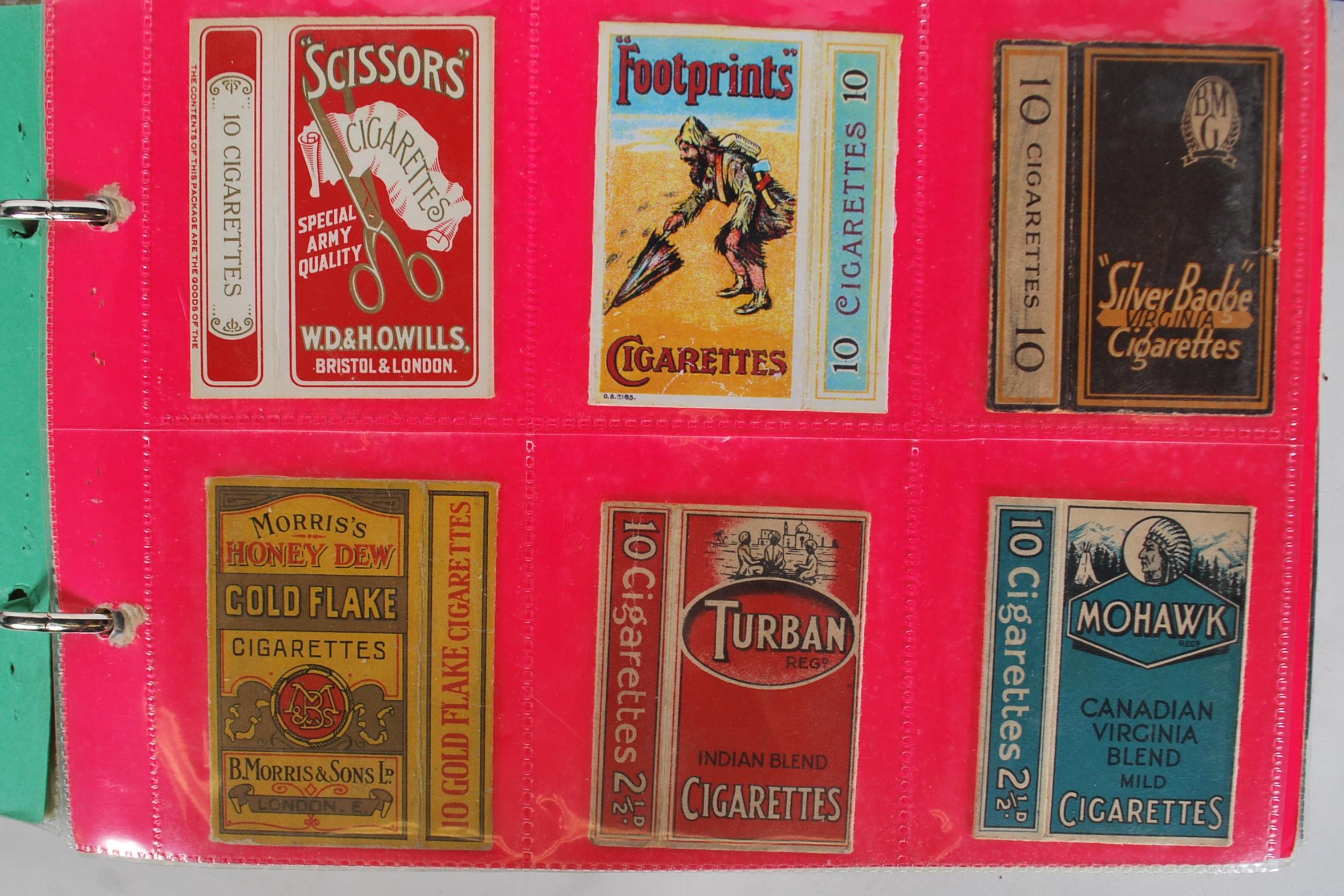 A collection of vintage 20th Century Cigarette packets within plastic sleeves containing many - Image 3 of 13