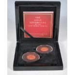 The Bradford Exchange -The gold sovereigns of the first world war set- A two coin full sovereign set
