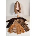 A group of seven vintage 20th Century ladies fur coats / jackets of differing styles and various