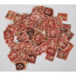 A collection of British stamps. Queen Victoria 1d