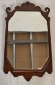 A large 19th century Victorian Waring & Gillows Lancaster mahogany pier mirror. The central mirror