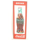 A contemporary artist's impression of a vintage enamel advertising sign for Coca-Cola. The