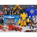 TRANSFORMER TOYS AND PLAYMOBIL CITY ACTION SET