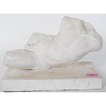 A 20th Century marble composite ornamental figurine / classical statue in the form of a fragmented