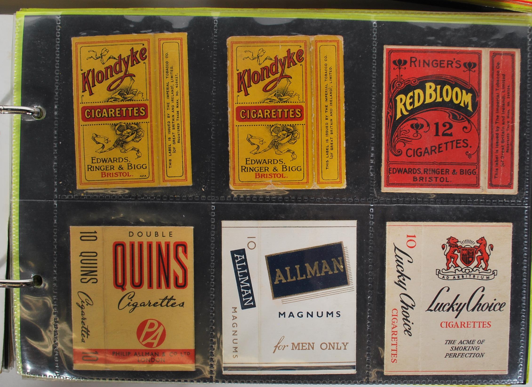 A collection of vintage 20th Century Cigarette packets within plastic sleeves containing many - Image 4 of 13