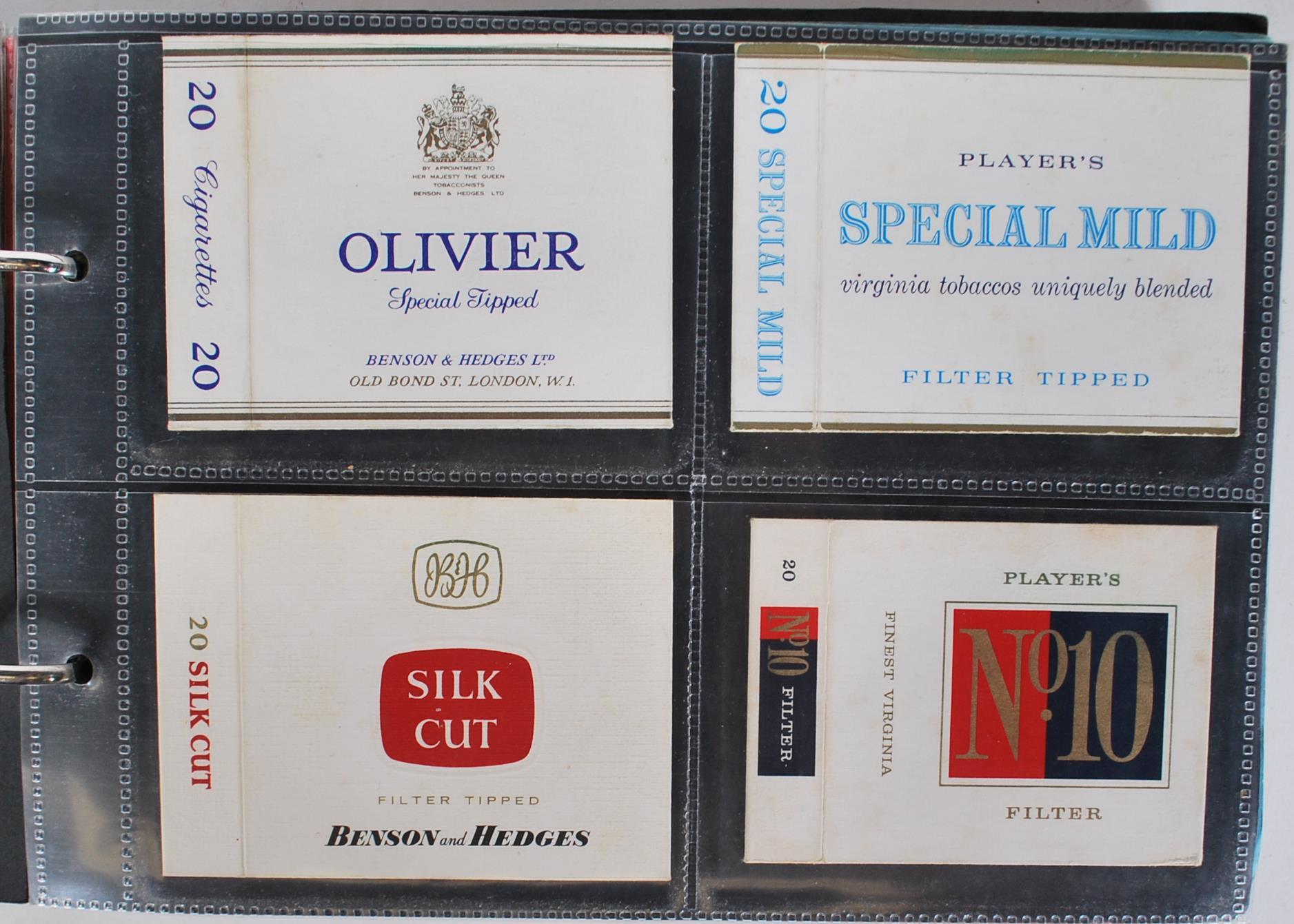 A collection of vintage 20th Century Cigarette packets within plastic sleeves containing many - Image 9 of 13