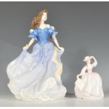 Two Royal Doulton figurines of ladies to include Buttercup HN 3908 boxed and Rebecca Figure of The