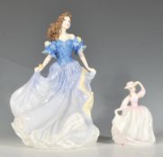 Two Royal Doulton figurines of ladies to include Buttercup HN 3908 boxed and Rebecca Figure of The