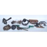 A good group of antique and vintage architectural door fittings dating from the 19th Century to
