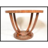 A early 20th Century Art Deco oak top hall table o