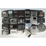 A collection of vintage 20th century walkman stereo's to include cassette and CD and radio walkman's