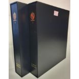 STAMP COLLECTING Stanley Gibbons "Davo" Volumes 1 & 2 Luxury hingeless albums (2). Queen Victoria 1d