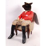 STUFFED TOY TEDDY BEAR FOX HUNTSMAN IN CHAIR