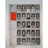 A full set of of 50 Wills vintage cigarette trade cards ' Hurlers ' irish issue, each card set