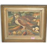 EDGAR GEVAERT (1891-1965) - A mid 20th Century oil on board painting of a Woodcock set within a