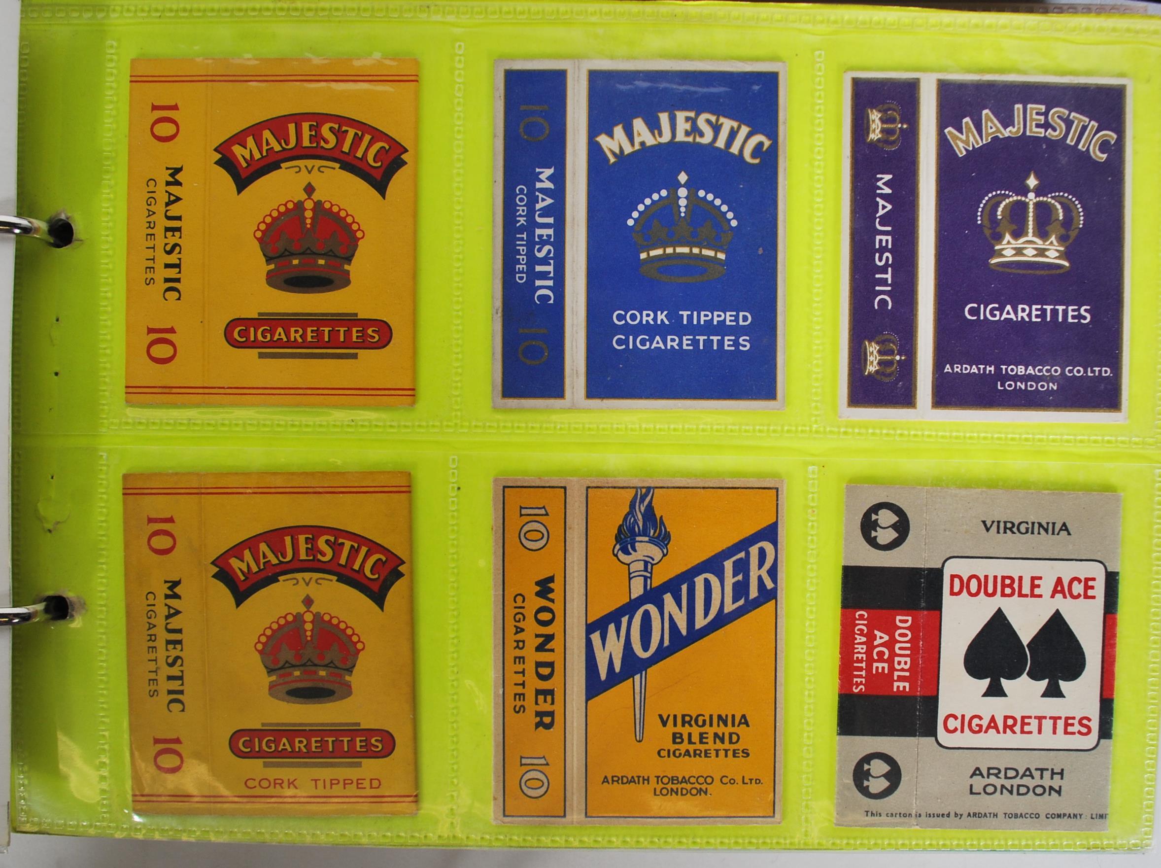 A collection of vintage 20th Century Cigarette packets within plastic sleeves containing many - Image 5 of 13