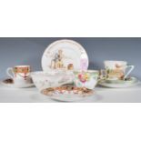 A collection of 20th Century ceramics to include a Heathcote china Christmas trio decorated with