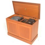 Dynatron - A retro vintage teak wood cased record player / stereo gram by Dynatron model no MC