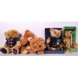 A collection of collectable teddy bears from Harrods to include Christmas Pageant 1991 with tag,