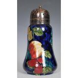 An early 20th Century Art Deco hand painted Hancocks and Sons Titian Ware sugar shaker, grape and