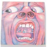 Vinyl long play LP record album by King Crimson – In The Court Of The Crimson King – Pink Rim Island