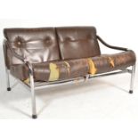 Tim Bates - Pieff - Kadia - A 1960's / 1970's retro vintage two seat sofa settee comprising of a