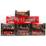 COLLECTION OF 9X POLISTIL AND BBURAGO 1/18 SCALE DIECAST MODELS