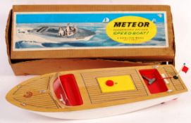 SUTCLIFFE MECHANICAL MODEL METEOR CLOCKWORK DRIVEN SPEEDBOAT