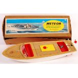 SUTCLIFFE MECHANICAL MODEL METEOR CLOCKWORK DRIVEN SPEEDBOAT