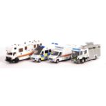 FIRE BRIGADE MODELS - COLLECTION OF FOUR WHITE MET