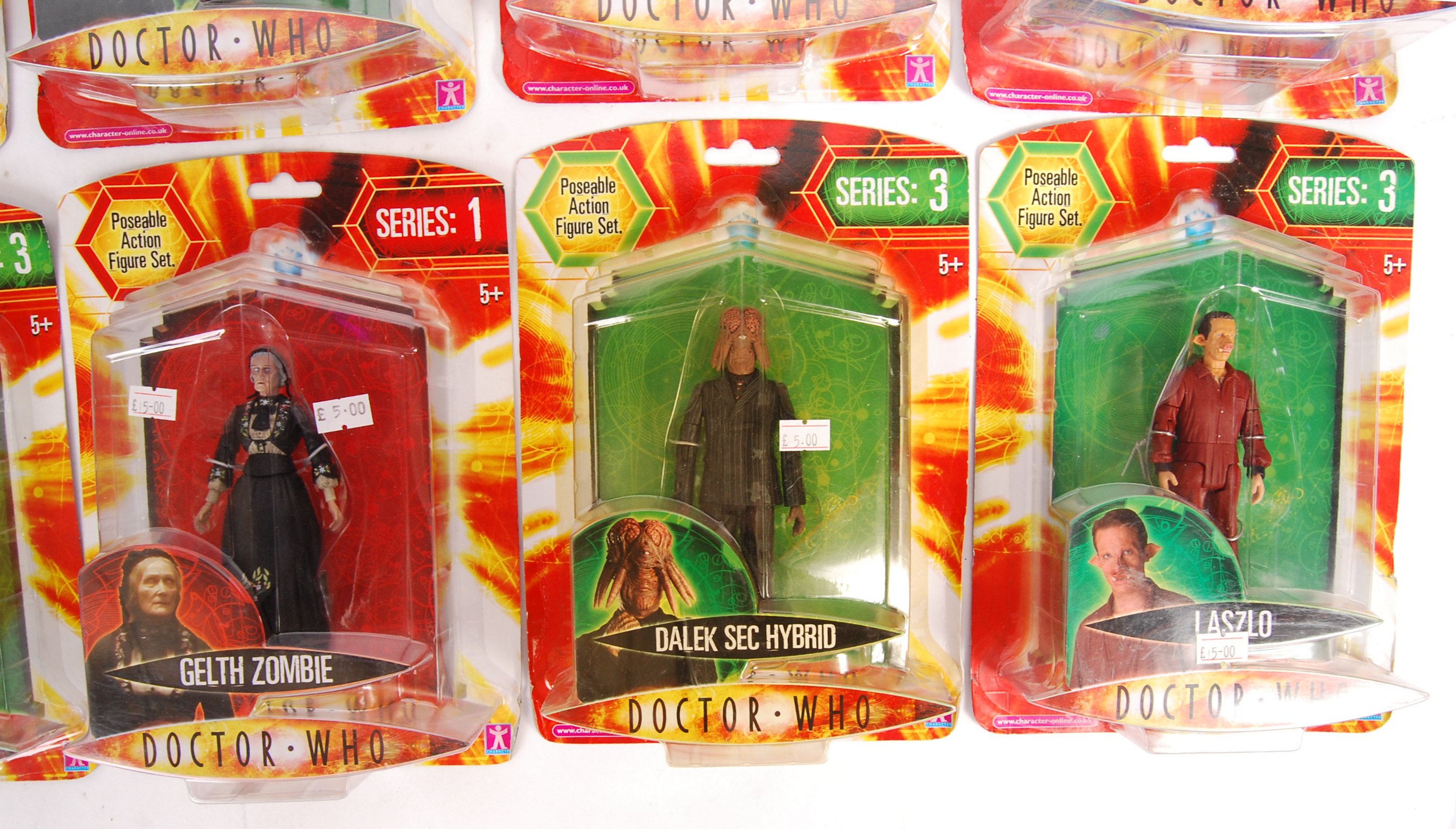 CHARACTER OPTIONS MADE DOCTOR WHO CARDED ACTION FIGURES - Image 4 of 5
