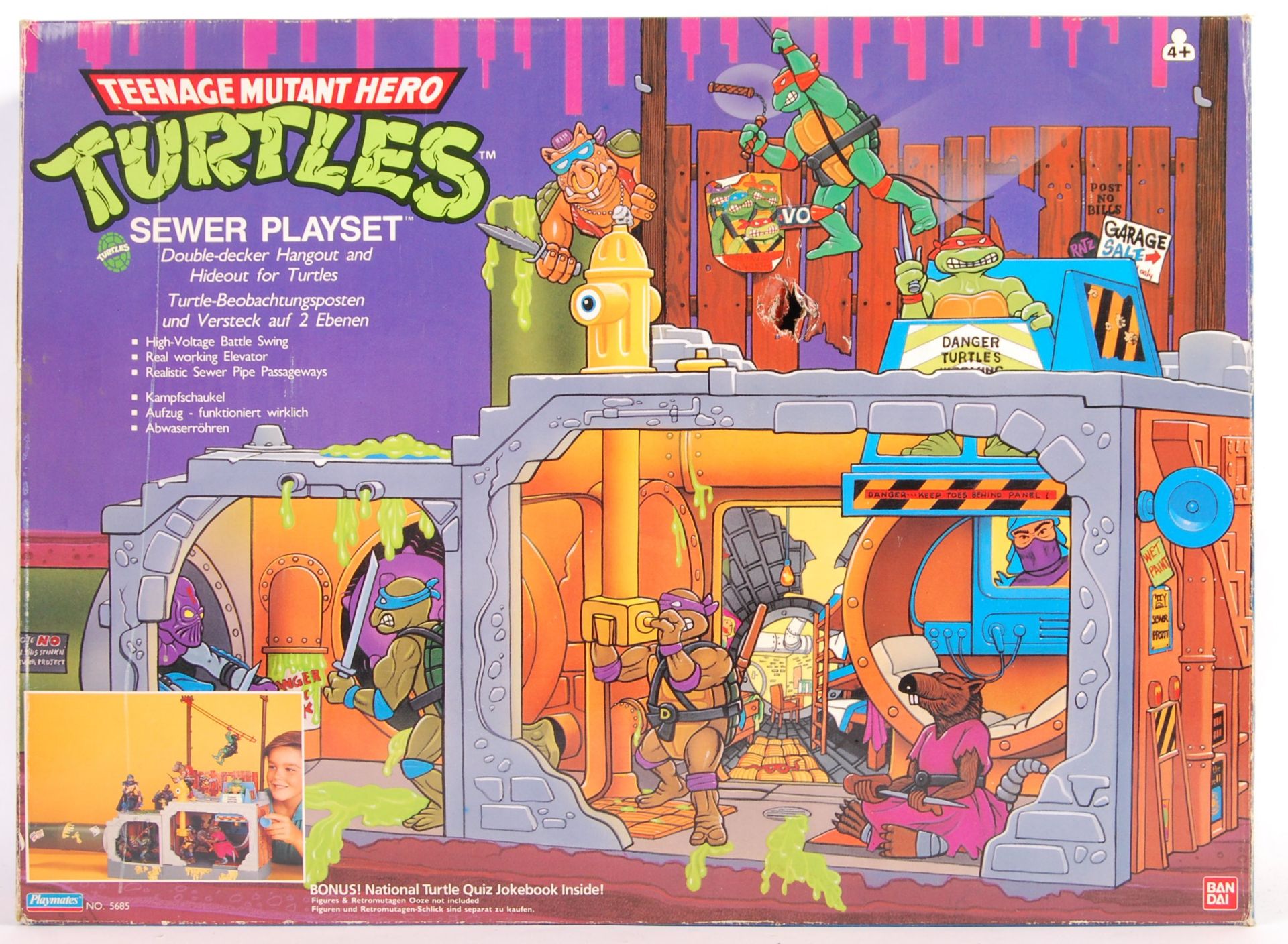 RARE VINTAGE PLAYMATES TEENAGE MUTANT NINJA TURTLES SEWER