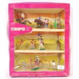 RARE VINTAGE TIMPO TOYS TRIPLE-SET WESTERN PLASTIC