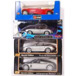 COLLECTION OF BBURAGO & MAISTO 1/18 SCALE BOXED DIECAST MODELS