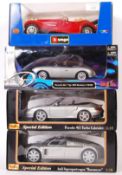 COLLECTION OF BBURAGO & MAISTO 1/18 SCALE BOXED DIECAST MODELS