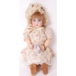 RARE ANTIQUE TETE JUMEAU BISQUE HEADED DOLL