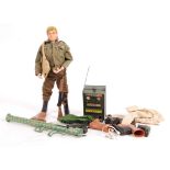 ORIGINAL VINTAGE ACTION MAN FIGURE WITH ACCESSORIES