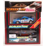 COLLECTION OF BOXED SCALEXTRIC CARS WITH LIGHTS