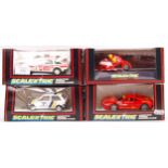 COLLECTION OF BOXED SCALEXTRIC SLOT CAR RACING MODELS