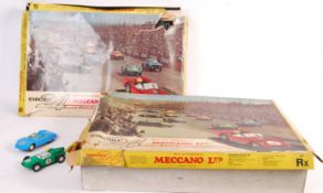 MECCANO MADE CIRCUIT 24 SLOT CAR RACING SETS WITH SPARE CARS