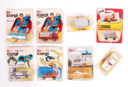 COLLECTION OF VINTAGE CORGI JUNIORS SUPERHERO RELA