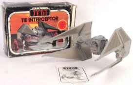 RARE VINTAGE STAR WARS TIE INTERCEPTOR VEHICLE BOXED